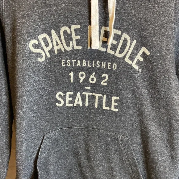 Space Needle Gray Pullover Hoodie - Picture 4 of 9